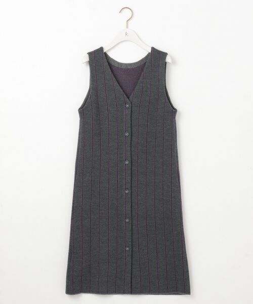 セール Rythme Kumikyoku Stripetweedニットワンピース ニット