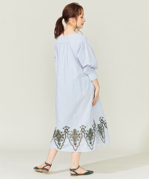 セール Rythme Kumikyoku カフタンドレスストライプ ワンピース ミニ丈 ひざ丈ワンピース 組曲 クミキョク ファッション通販 タカシマヤファッションスクエア