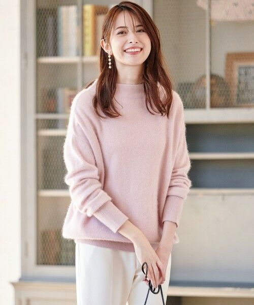 セール ヘアリーラクーン ボトルネック ニット ニット セーター 組曲 クミキョク ファッション通販 タカシマヤファッションスクエア