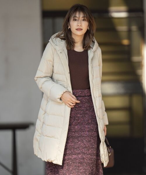 セール 洗える ナイロンタフタ ロングダウンコート ダウンジャケット ベスト 組曲 クミキョク ファッション通販 タカシマヤファッションスクエア