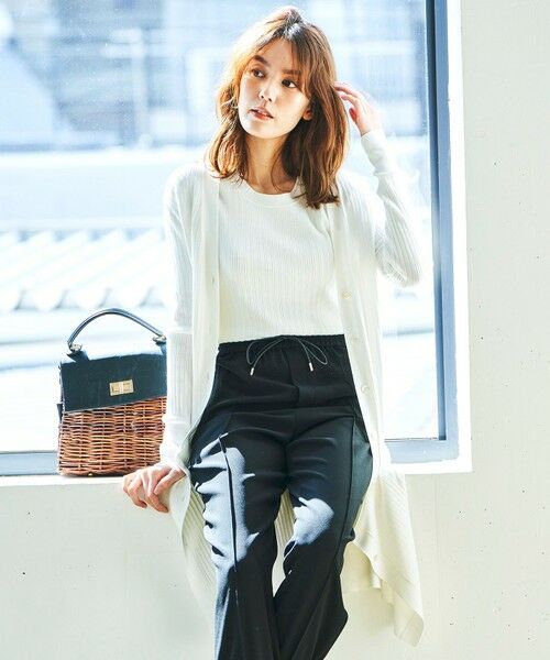 セール 洗える スムースリブ アンサンブル ニットカーディガン カーディガン ボレロ 組曲 クミキョク ファッション通販 タカシマヤ ファッションスクエア