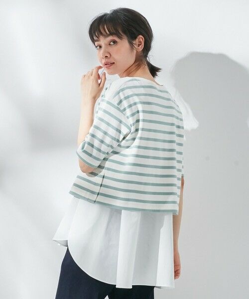 セール 東原亜希さん着用 Kmkk コットンフライス レイヤードカットソー Kk25 カットソー 組曲 クミキョク ファッション通販 タカシマヤファッションスクエア