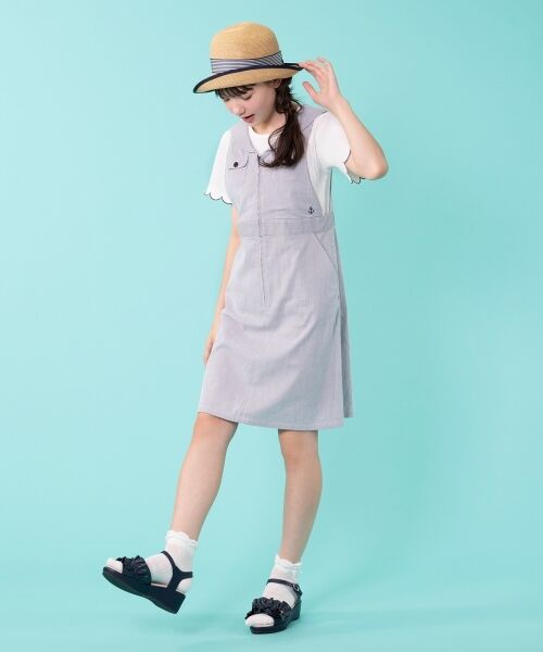 セール 150 160cm セーラーマリンワンピース ミニ丈 ひざ丈ワンピース 組曲 Kids クミキョク キッズ ファッション通販 タカシマヤファッションスクエア