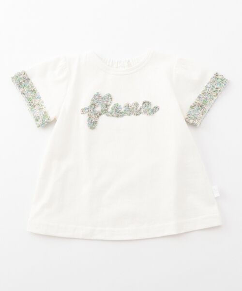 セール 80 100cm ナチュラルフラワーレタリング刺繍 カットソー Tシャツ 組曲 Kids クミキョク キッズ ファッション通販 タカシマヤファッションスクエア