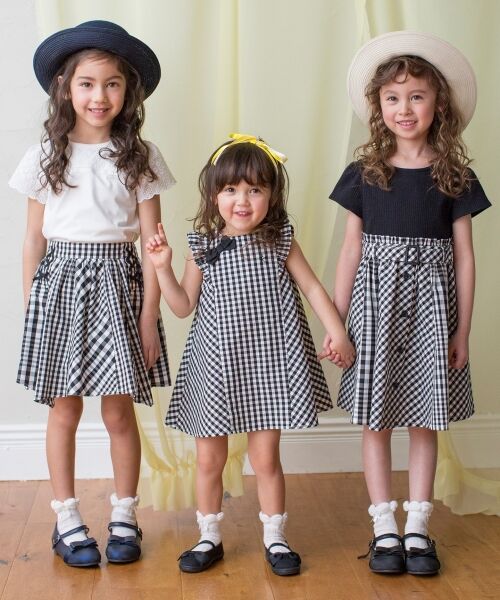 セール 110 140cm ブロックチェック ワンピース ミニ丈 ひざ丈ワンピース 組曲 Kids クミキョク キッズ ファッション通販 タカシマヤファッションスクエア