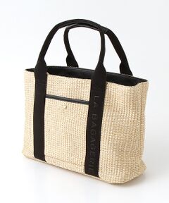 LA BAGAGERIE / ラ バガジェリー トートバッグ | ストロー×エンボスロゴテープかごバッグ