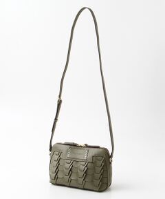 【veganview】v piece mesh shoulder bag