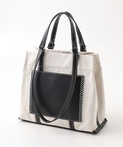 【veganview】w handle canvas mini tote