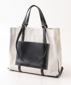 【veganview】w handle canvas tote