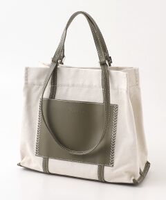 【veganview】w handle canvas tote