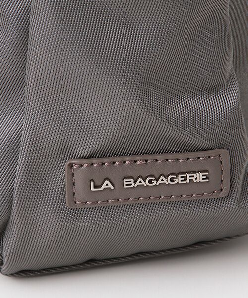 LA BAGAGERIE / ラ バガジェリー ショルダーバッグ | フロントポケット　スクエアナイロンショルダー　Sサイズ | 詳細5