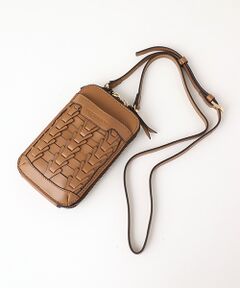 【veganview】v piece mesh smartphone shoulder bag