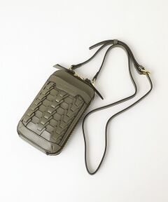 【veganview】v piece mesh smartphone shoulder bag