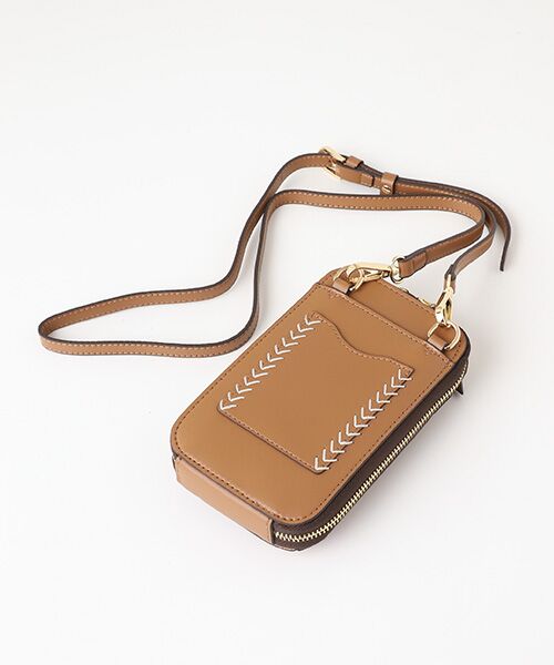 【veganview】v piece mesh smartphone shoulder bag