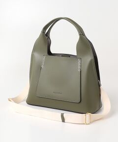 【veganview】triangle shape mini tote bag