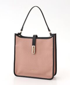 LA BAGAGERIE / ラ バガジェリー ショルダーバッグ | スクエアレザー2WAYショルダーバッグ