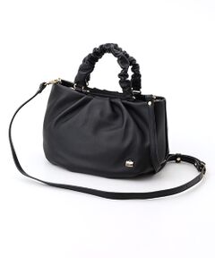 LA BAGAGERIE / ラ バガジェリー トートバッグ | シープレザー ギャザーハンドル2wayラウンドトートバッグ