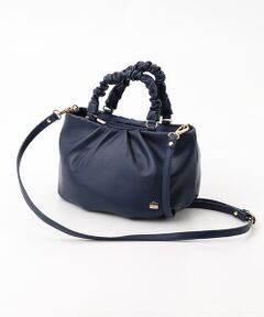 LA BAGAGERIE / ラ バガジェリー トートバッグ | シープレザー ギャザーハンドル2wayラウンドトートバッグ