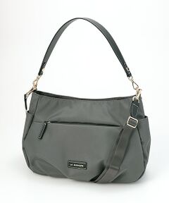 LA BAGAGERIE / ラ バガジェリー ショルダーバッグ | ポリエステルキャンバス　タックショルダー