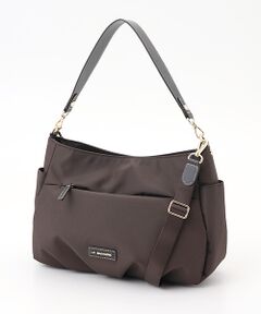LA BAGAGERIE / ラ バガジェリー ショルダーバッグ | ポリエステルキャンバス　タックショルダー