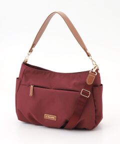 LA BAGAGERIE / ラ バガジェリー ショルダーバッグ | ポリエステルキャンバス　タックショルダー