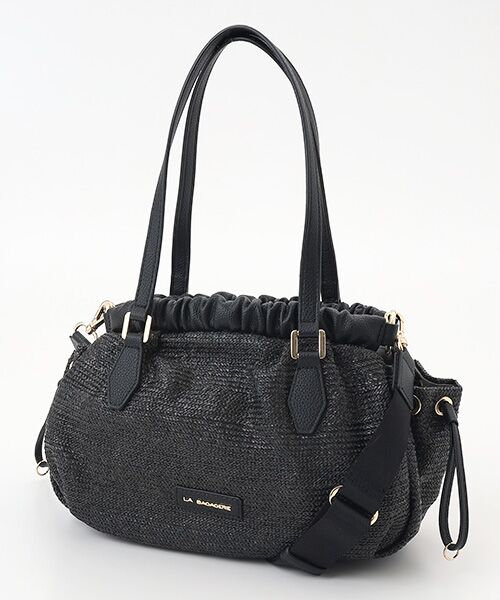 メルカリ便　p+p sac トートバッグ　新品未使用　黒　ハワイフラ　モンステラ ハワイアントートバッグ♡リゾート♡トロピカル♡フラダンス