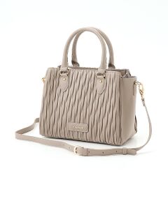 LA BAGAGERIE / ラ バガジェリー ハンドバッグ | ランダムプリーツ2WAYハンドバッグ