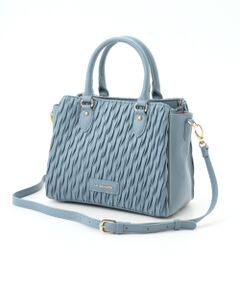 LA BAGAGERIE / ラ バガジェリー ハンドバッグ | ランダムプリーツ2WAYハンドバッグ