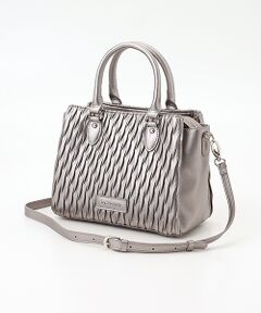 LA BAGAGERIE / ラ バガジェリー ハンドバッグ | ランダムプリーツ2WAYハンドバッグ