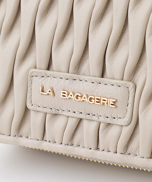 LA BAGAGERIE / ラ バガジェリー 財布・コインケース・マネークリップ | シープレザープリーツ加工二つ折り財布 | 詳細7