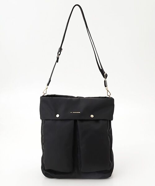 LA BAGAGERIE / ラ バガジェリー ショルダーバッグ | ダブルフロントポケット2WAYビッグショルダー | 詳細1