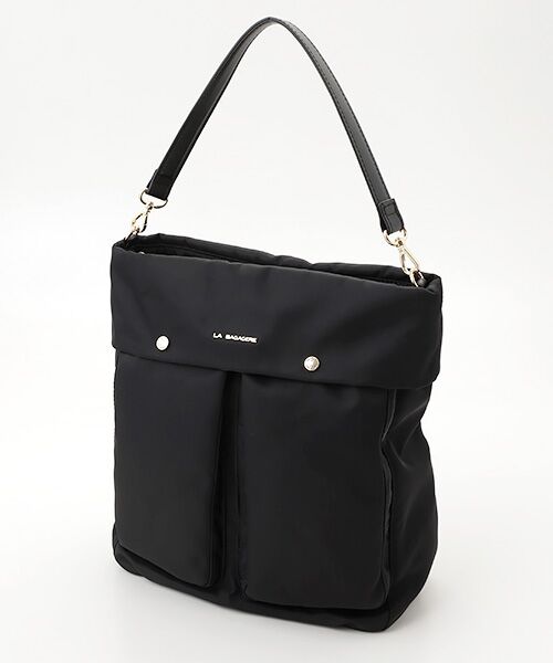 LA BAGAGERIE / ラ バガジェリー ショルダーバッグ | ダブルフロントポケット2WAYビッグショルダー | 詳細7