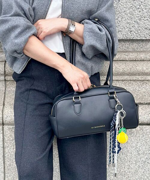 LA BAGAGERIE / ラ バガジェリー ボストンバッグ | 【インスタグラマー Chiyoさん×LA BAGAGERIE】スクエアボストン | 詳細4