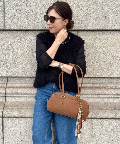 LA BAGAGERIE / ラ バガジェリー ボストンバッグ | 【インスタグラマー Chiyoさん×LA BAGAGERIE】スクエアボストン | 詳細8