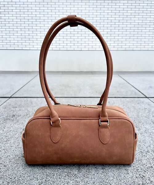 LA BAGAGERIE / ラ バガジェリー ボストンバッグ | 【インスタグラマー Chiyoさん×LA BAGAGERIE】スクエアボストン | 詳細12