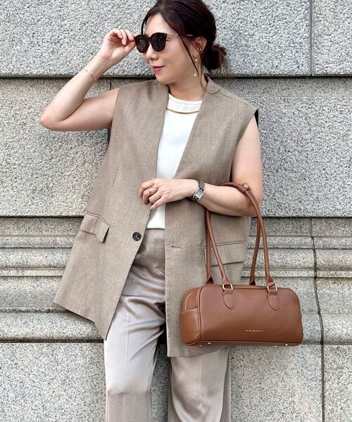 LA BAGAGERIE / ラ バガジェリー ボストンバッグ | 【インスタグラマー Chiyoさん×LA BAGAGERIE】スクエアボストン | 詳細15