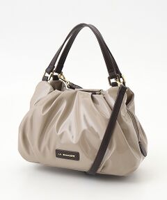 LA BAGAGERIE / ラ バガジェリー ハンドバッグ | ソフトエナメル2WAYハンドバッグ Sサイズ