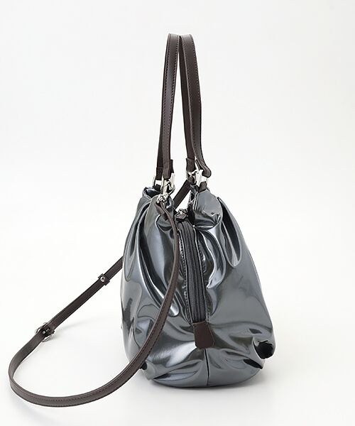 LA BAGAGERIE / ラ バガジェリー ハンドバッグ | ソフトエナメル2WAYハンドバッグ Mサイズ | 詳細2