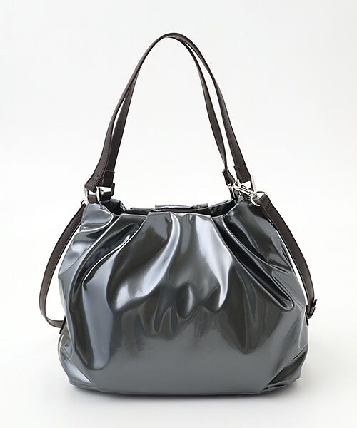 LA BAGAGERIE / ラ バガジェリー ハンドバッグ | ソフトエナメル2WAYハンドバッグ Mサイズ | 詳細3