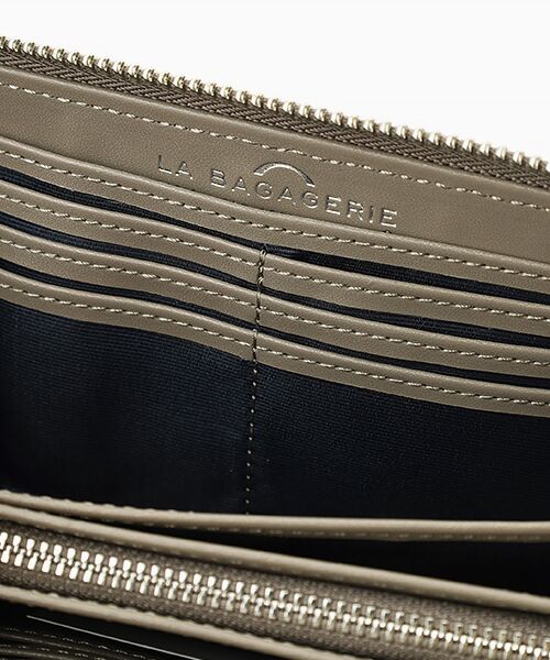 LA BAGAGERIE / ラ バガジェリー 財布・コインケース・マネークリップ | シープレザープリーツ加工ラウンドウォレット | 詳細7