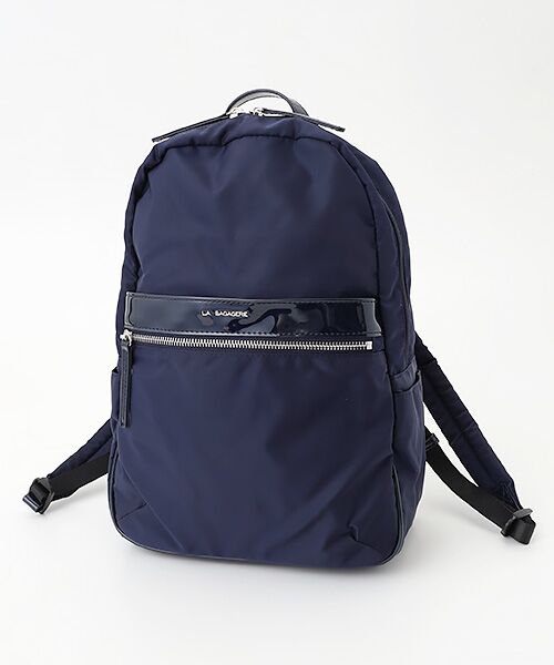 LA BAGAGERIE / ラ バガジェリー リュック・バックパック | エナメルアクセントリュックサック（ネイビー）