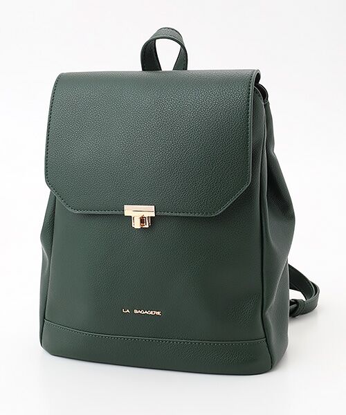 LA BAGAGERIE / ラ バガジェリー リュック・バックパック | フロント金具デイリーリュック（グリーン）