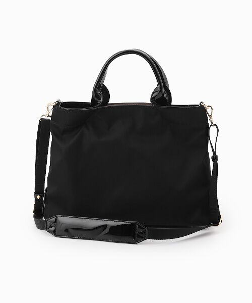 LA BAGAGERIE / ラ バガジェリー トートバッグ | ツイルナイロン×エナメル 2WAYトートバッグ Sサイズ | 詳細1