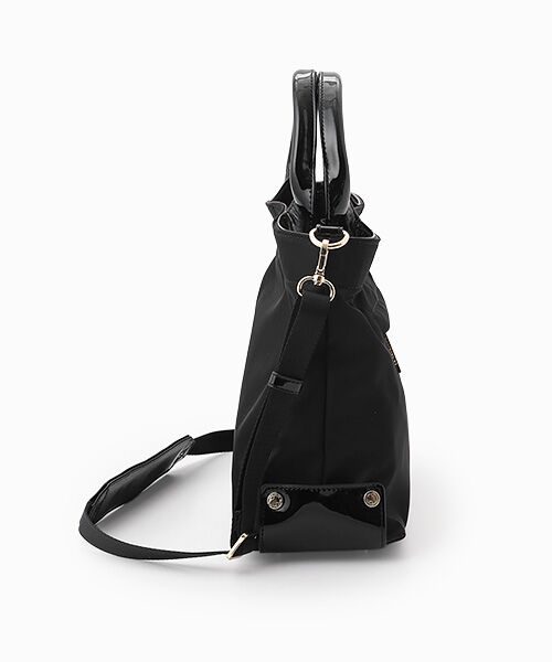 LA BAGAGERIE / ラ バガジェリー トートバッグ | ツイルナイロン×エナメル 2WAYトートバッグ Sサイズ | 詳細2