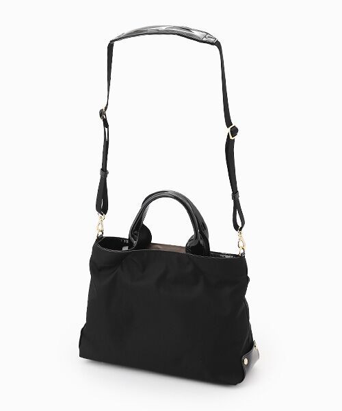 LA BAGAGERIE / ラ バガジェリー トートバッグ | ツイルナイロン×エナメル 2WAYトートバッグ Sサイズ | 詳細6