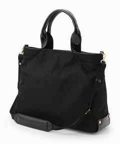 LA BAGAGERIE / ラ バガジェリー トートバッグ | ツイルナイロン×エナメル 2WAYトートバッグ Mサイズ