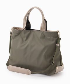LA BAGAGERIE / ラ バガジェリー トートバッグ | ツイルナイロン×エナメル 2WAYトートバッグ Mサイズ