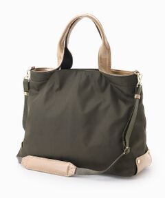 LA BAGAGERIE / ラ バガジェリー トートバッグ | ツイルナイロン×エナメル 2WAYトートバッグ Mサイズ