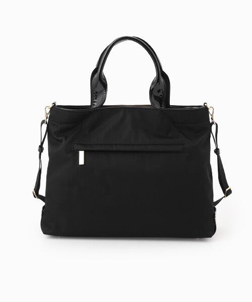 LA BAGAGERIE / ラ バガジェリー トートバッグ | ツイルナイロン×エナメル 2WAYトートバッグ Mサイズ | 詳細3