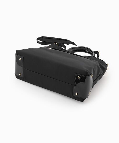 LA BAGAGERIE / ラ バガジェリー トートバッグ | ツイルナイロン×エナメル 2WAYトートバッグ Mサイズ | 詳細4